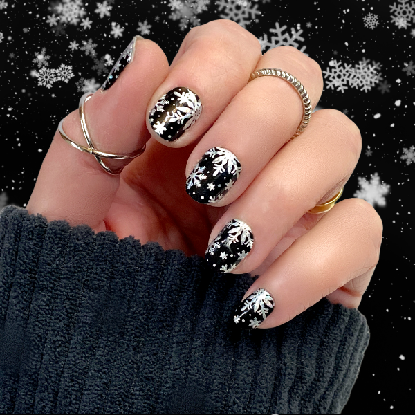 Holo Snowflakes Exclusive Design Nail Wraps (HOLO)